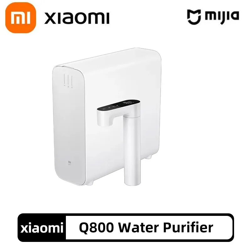 Xiaomi Water Purifier Q800 1Sec Instant Heat Fresh Water Accurately Select Temperature Every 1℃ Double-core 6-Stage Filtration