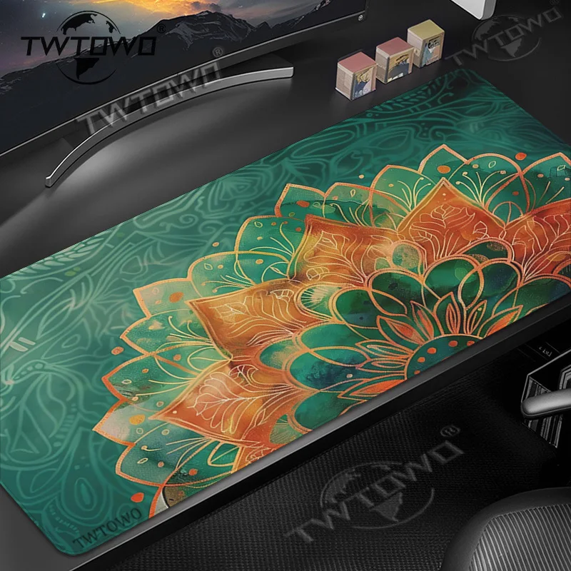 Коврик для мыши Mandala Gaming XL HD для домашнего компьютера, новый коврик для мыши XXL, коврики для мыши из натурального каучука, ковер для офиса, ноутбука, коврик для мыши, настольный коврик
