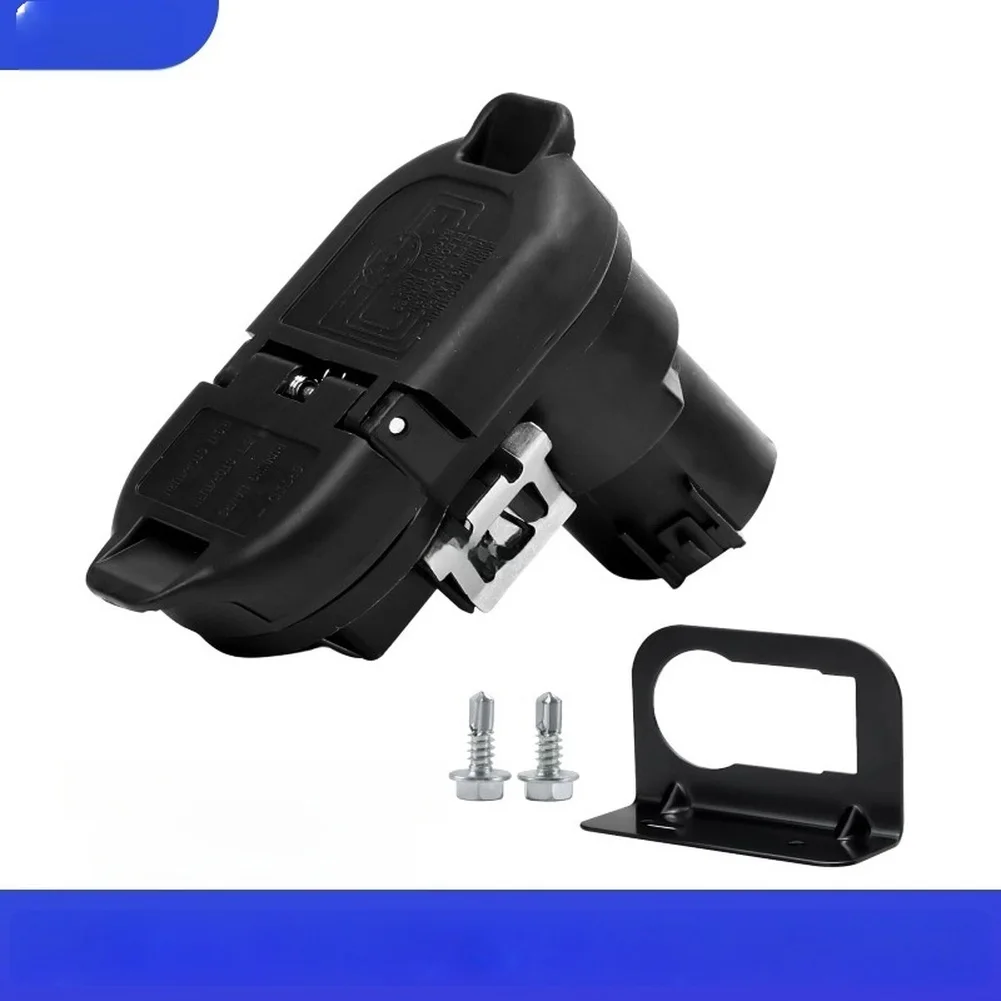 For Ford-Compatible Trailer Brake Harness 7-Pin Round to 4-Pin Flat Towing Connector OEM 9U5Z14489MAA for F150 F250 F350