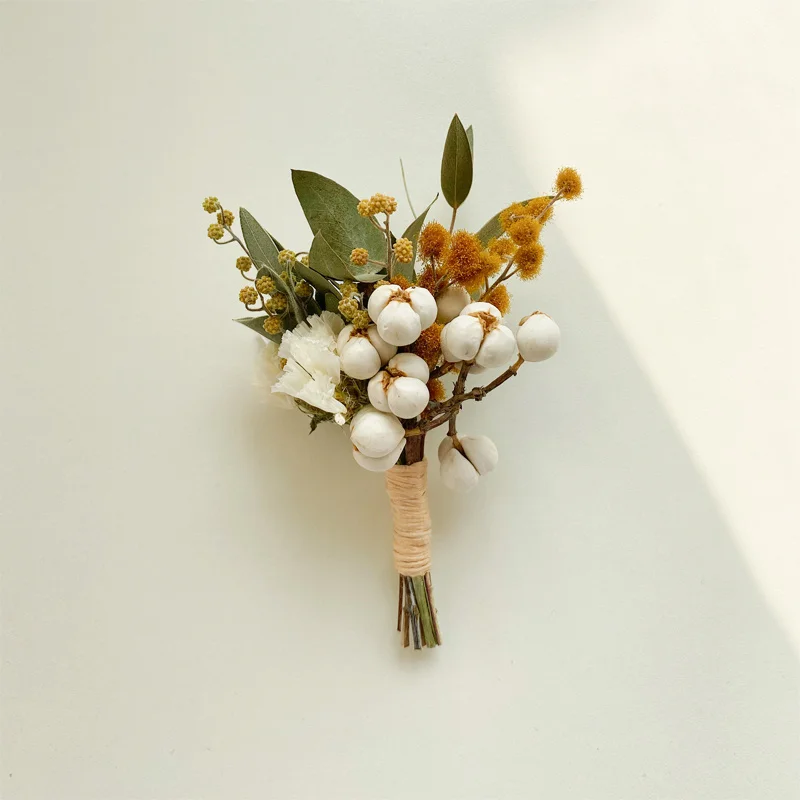 Mini Dry Flower Bouquet Decoration DIY Wedding Corsage Handmade Creative Floating Candle Making Home Photo Decoration