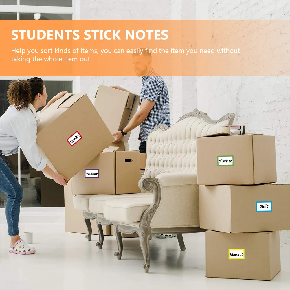 

2 Rolls Blank Name Tag Self-Adhesive Label For Home Office School Tag Tags Handwriting Label Sticker Blank Labels