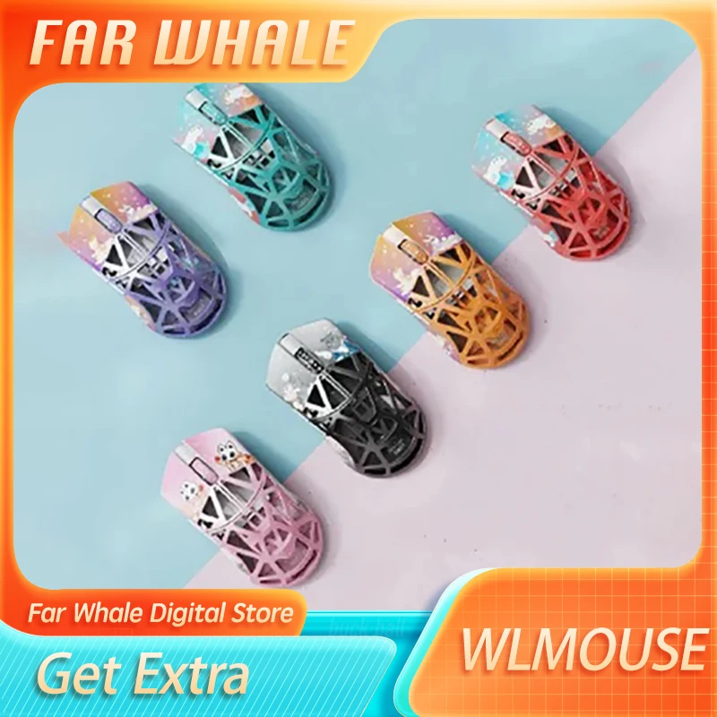 Wanling Wlmouse Beast Mouse Fabulous Wireless Paw3395 Lightweight Mice Dual Mode Rgb 8k Mouse Gamer Accessory For Computer Pc