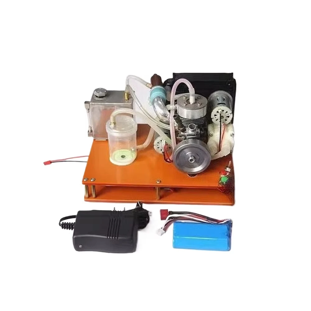 Miniature Two Stroke Water Cooled NIKKO Engine Cooling System Modification Debugging Completed Engine Model Finished Product