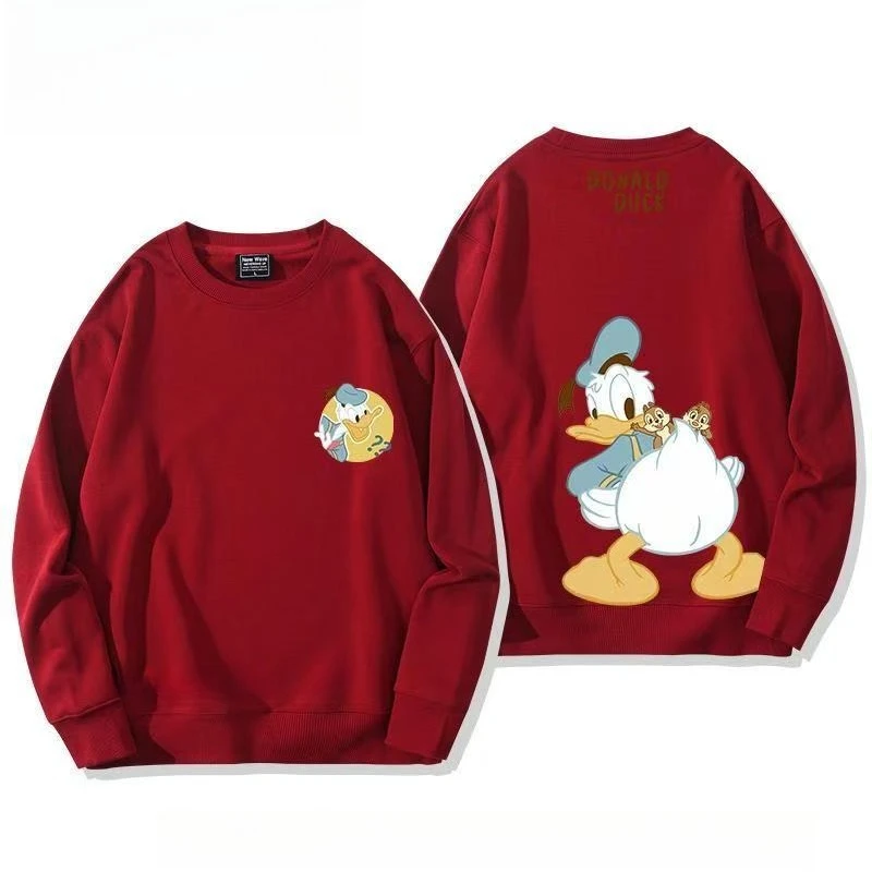 

Disney Chip 'n' Dale & Donald Duck Co-branded Crewneck Sweatshirts Peripheral Trendy Tops for Men Women Couples Students Hoodies