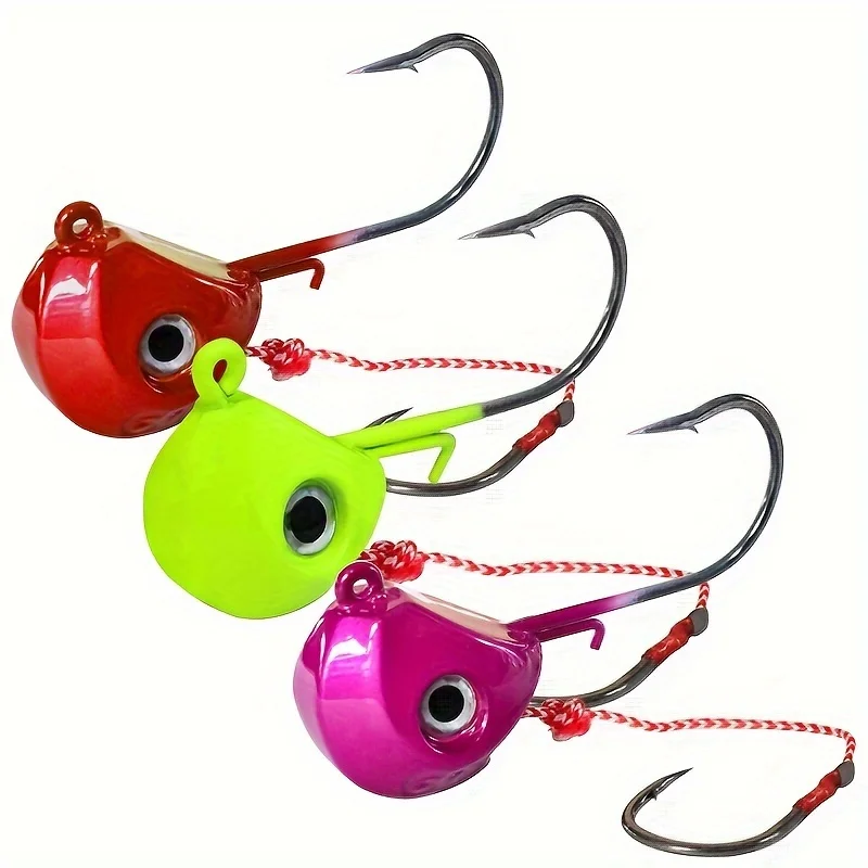 WEIHE 1PC 3D Fisheye Produzione Pesca Esca dura Teste di metallo Pesce di piombo