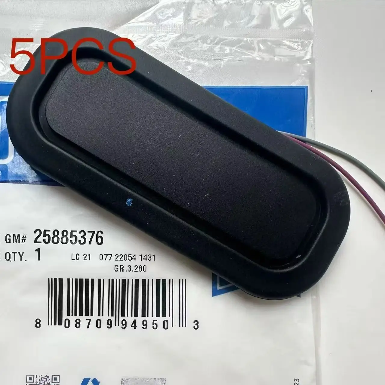 

5pcs Original black trunk lock tailgate release switch 25885376 25898178 suitable for Buick Enclave, Cadillac CTS, GMC