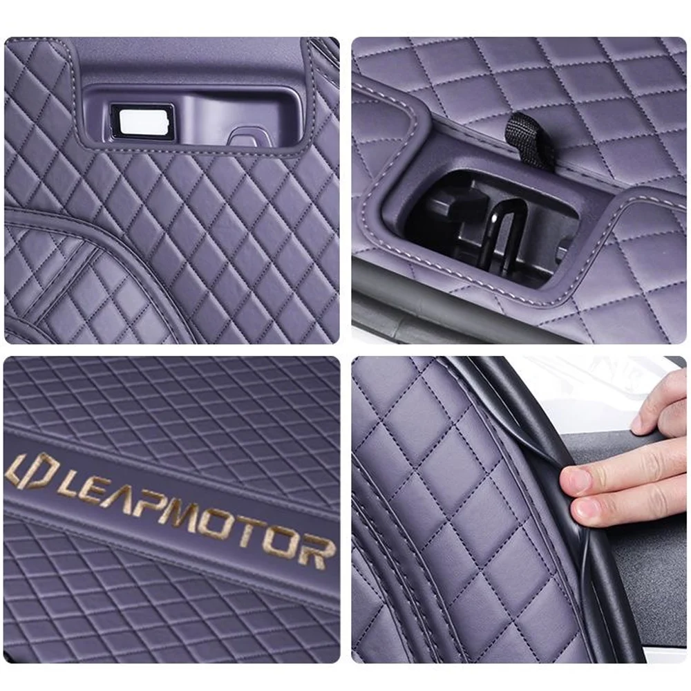 For Leapmotor B05 Lafa 5 2026~2028 2027 Car Leather Trunk Mat Scratch Prevention Boot Cover Tray Interior Protector Accessories