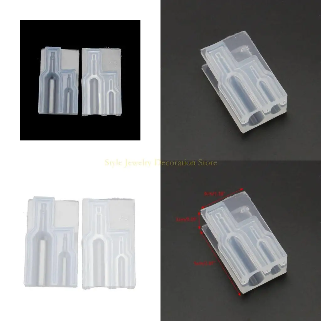 

D46E DIY Маленькие Wine Glass Bottle Bottle Silicone Laste Lass Casting Craft Craft Tools