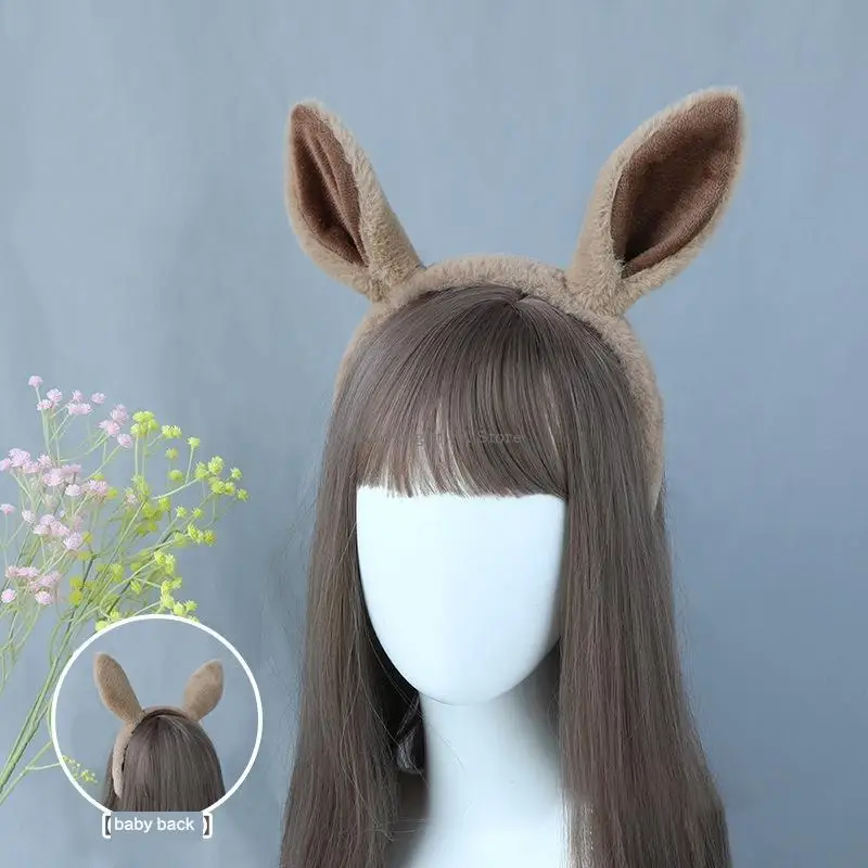 

Horse Ear Headband Hand-made Simulation Animal Furry Ears Headwear