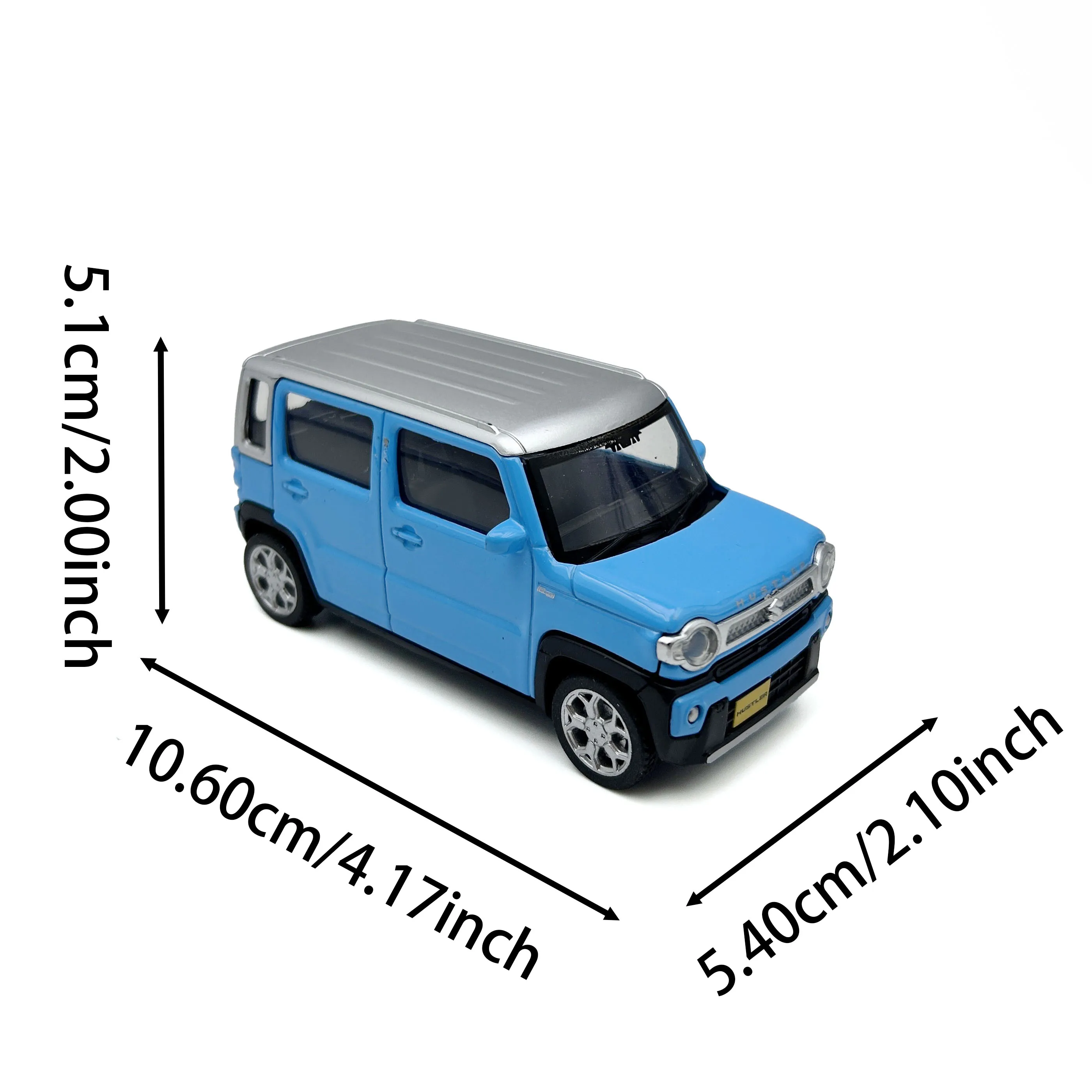 Suzuki Hustler alloy car model four-wheeled shock-absorbing boomerang forward Children's desk ornaments outdoor Christmas toys