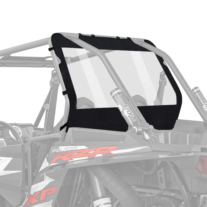RZR Soft Rear Windshield Back Dust Panel for Polaris RZR XP 1000 TURBO Waterproof Dustproof Rainproof Rear Window