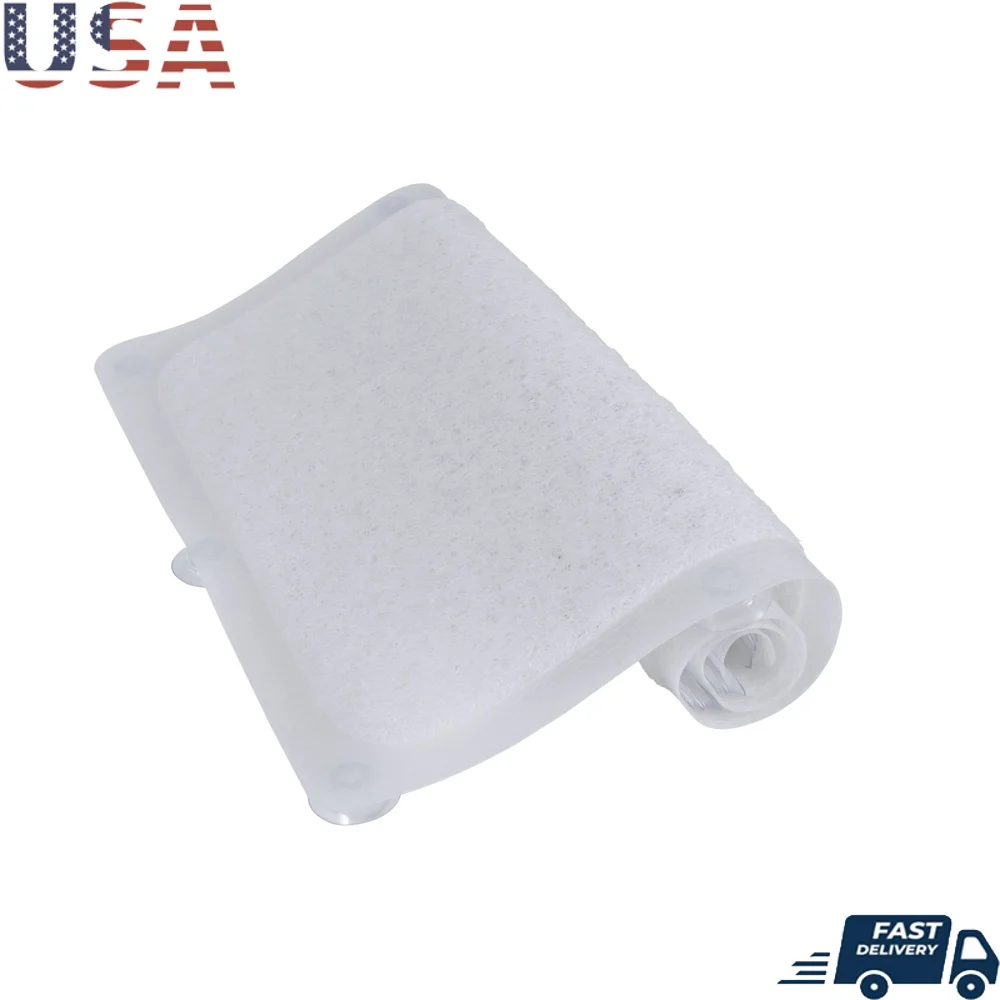 

Виниловый коврик из люфы для ванной с присоской, нескользящий комфорт для душа, 29 л x 17 Вт, идеальные гладкие поверхности