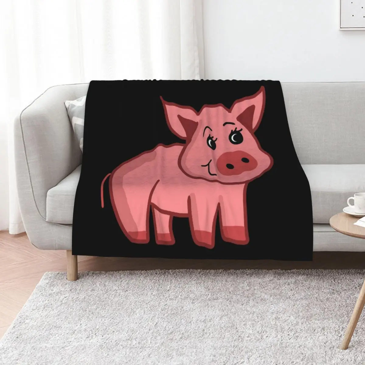 Cute Piggies Throw Blanket Fashion Sofas Cute Flannel Fabric Quilt Blankets For Baby Summer Beddings Blankets