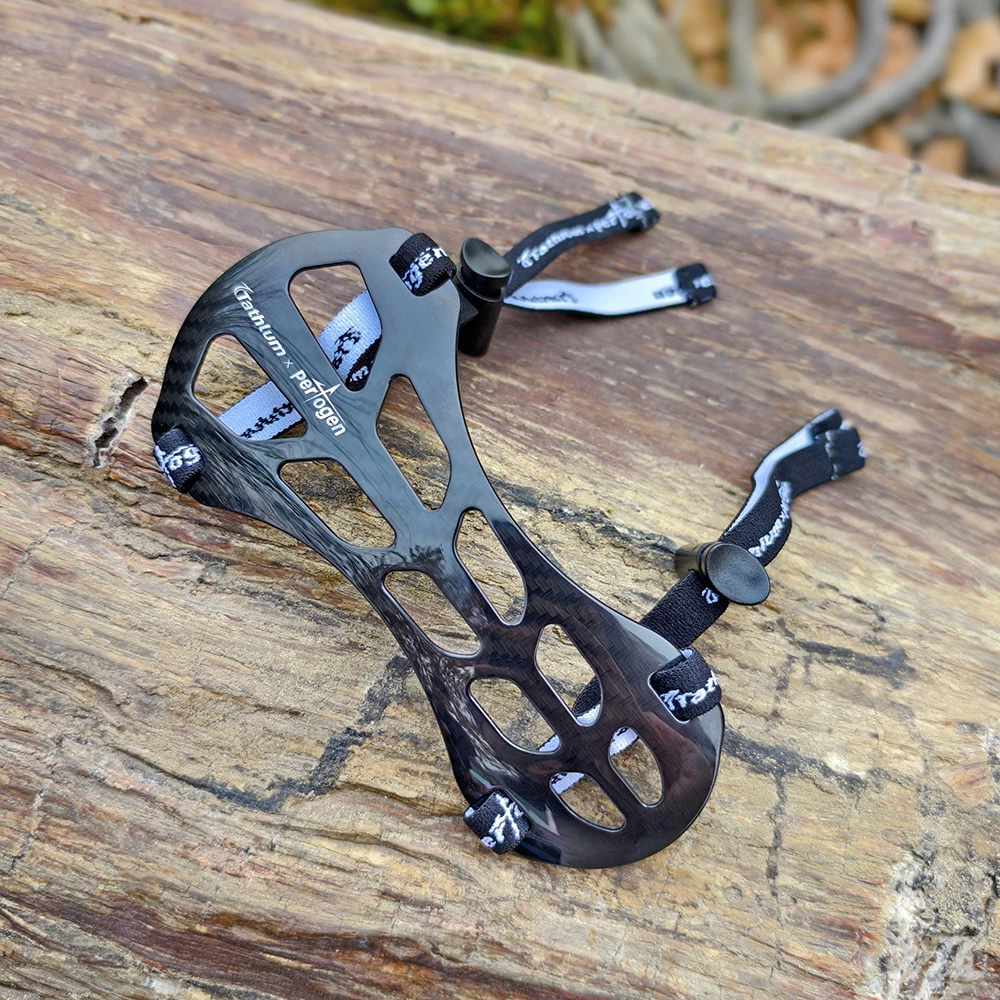 أسود الكربون الرماية واقي للذراع UTX حبل مشبك قابل للتعديل الذراع حامي قوس منحني الصيد الرماية معدات الحماية الرياضية #5