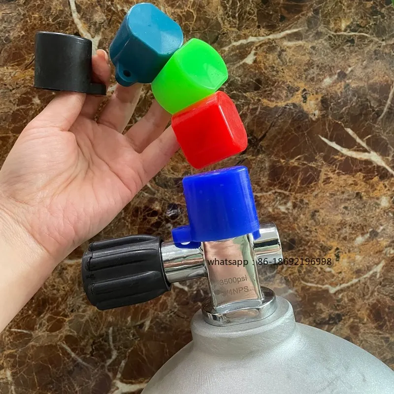 

Клапан головки бутылки, защитная крышка, многоцветная защитная крышка головки газового баллона из ПВХ-трубы с веревкой