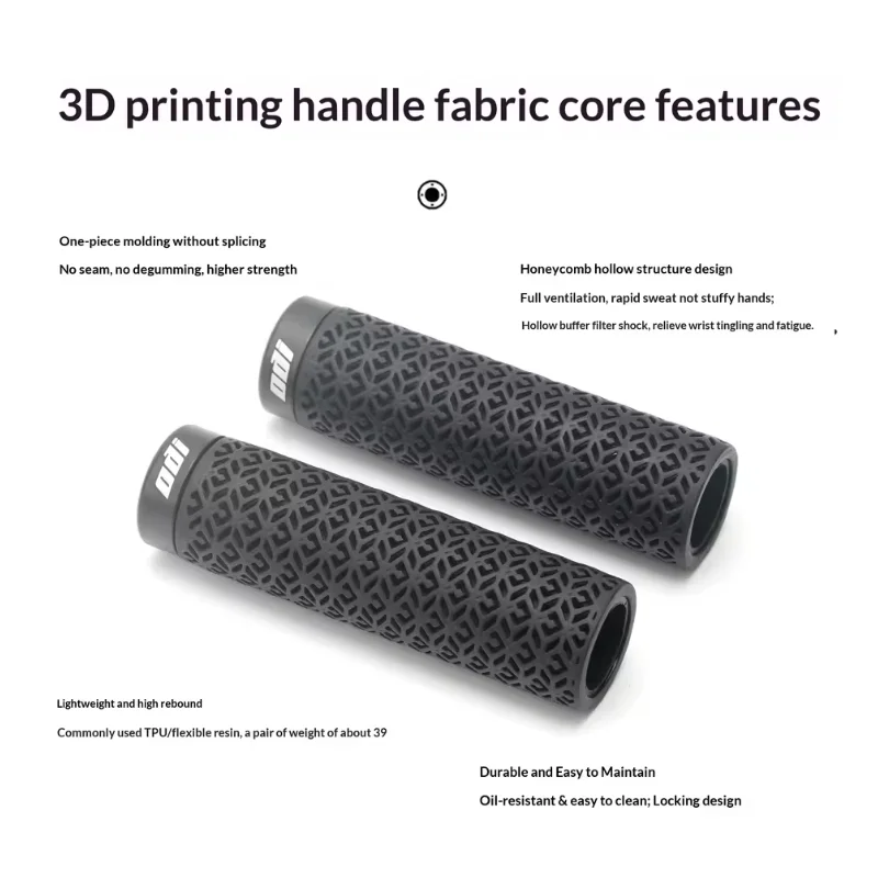 

ODI 3D Printed Bicycle Handlebar Grips Lock-on Anti-Slip Shock-Absorbing Mountain Bike Handle Bar Grip Cycling Parts