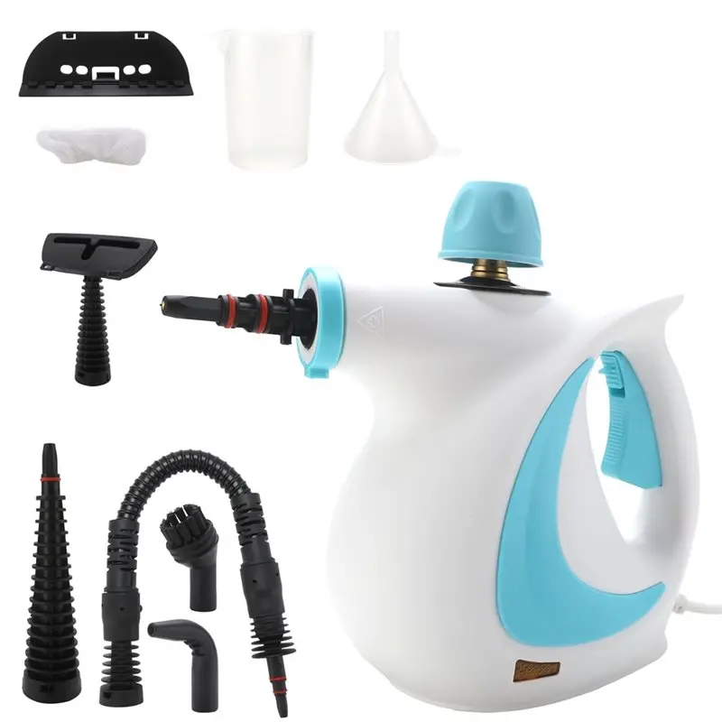 

AB11-Handheld Steam Cleaner, 250Ml Pressurised Multi-Purpose With Accessories, Chemical Free For Home Use,Floor, Tile EU Plug
