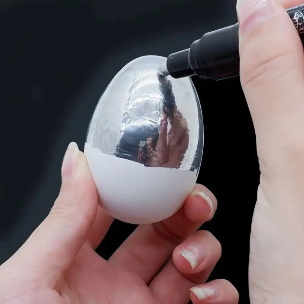 Reflective Art Marker Paint Pen Silver Liquid Chrome Shines Reflect Silver Markers Pen Metallic Art Craftwork Pen For Tire