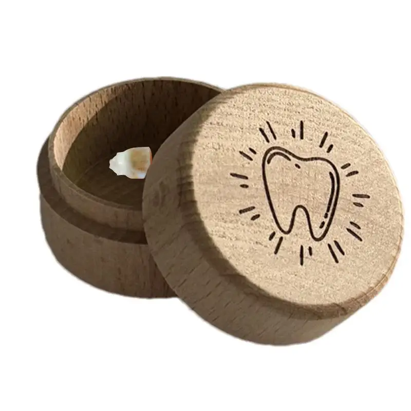 

Wooden Tooth Storage Box Wooden Teeth Keepsake Storage For Kids Lost Teeth Saver Box Tooth Container For Dropped Teeth Tooth