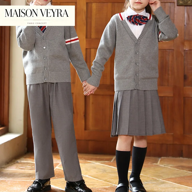 british-style-elementary-school-uniform-junior-high-class-kindergarten-uniform-performance-suit-winter-school-with-coat