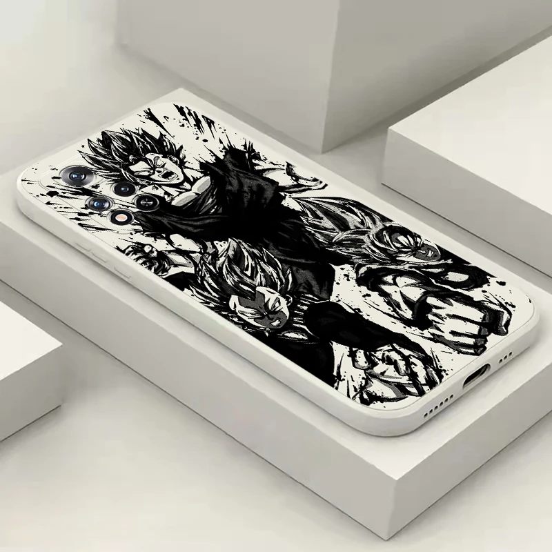 D-Dragons Balls V-Vegeta For Xiaomi Redmi Note 13 12 11 11S 11T 10 10S 10T Plus Phone Case Carcasa Soft Liquid Silicone Cover