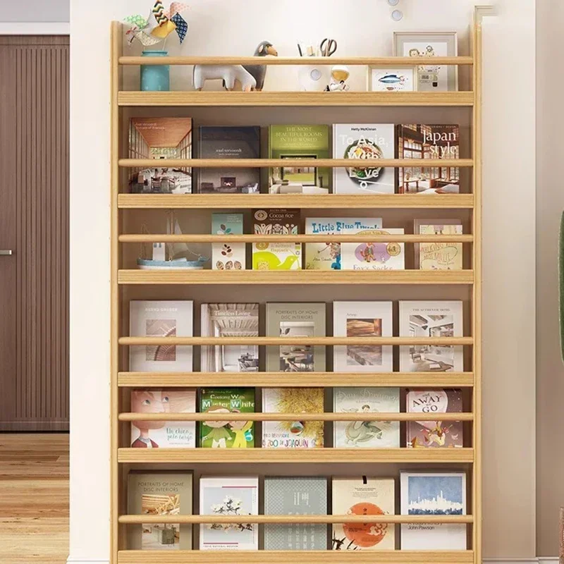 

for Wooden Bookcase Books Organzier Industria Living Room Tall Bedroom Organizer Office Rangement Livre Enfant Modern Furniture