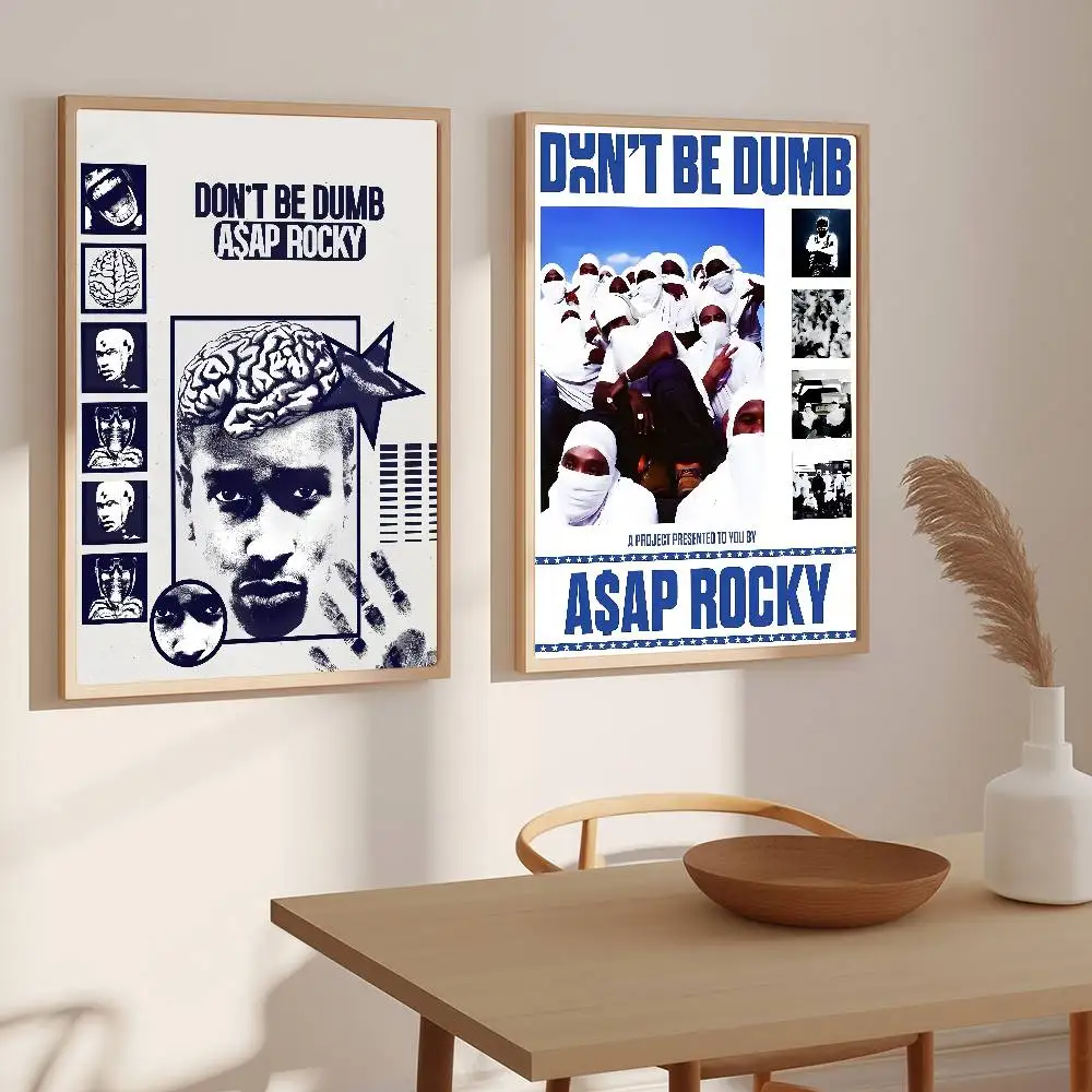 مغني الراب A-Asap R-Rocky-S لا تكون البكم ملصق مناسبة للمنزل غرفة المعيشة غرفة نوم مكتب بار الجدار لاصقة تزيين