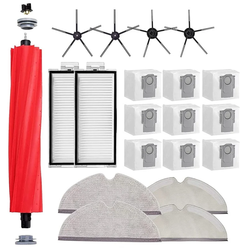 

B46B-For Xiaomi Roborock Q7 / Q7+ / Q7 MAX+ Main Side Brush Hepa Filter Mop Cloths Robot Vacuum Cleaner Replacement