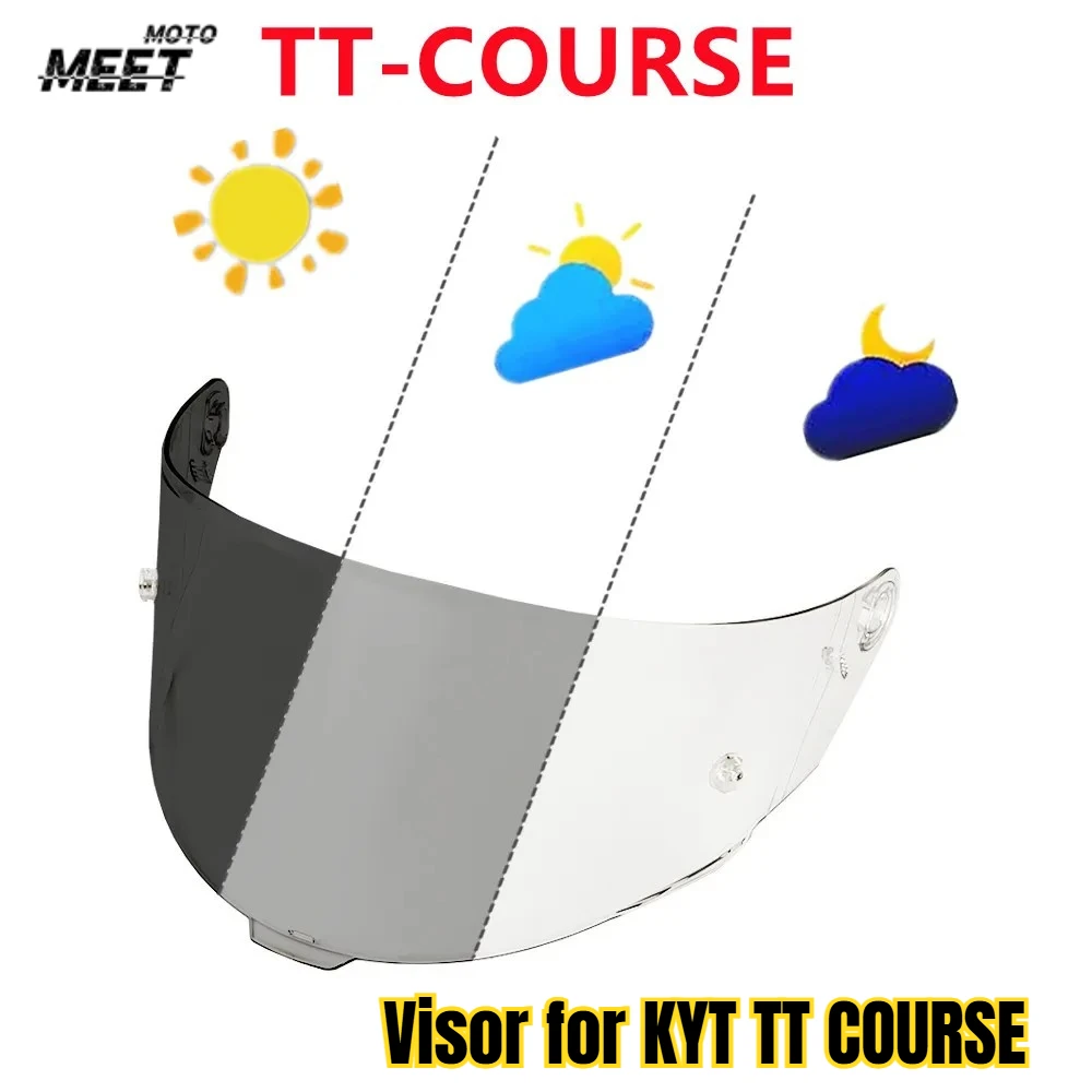 

Visor for KYT TT COURSE Motorcycle Helmet Lens Full Face Helmets Casco Moto Accessories Windshield KYT Capacete TTC VESC-8