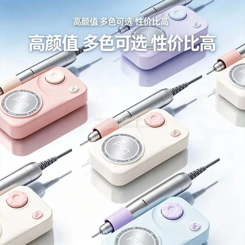 Portable Rechargeable Electric Nail Grinder, Wireless USB Socket Nail Remover Machine for Manicure & Nail Shop Use
