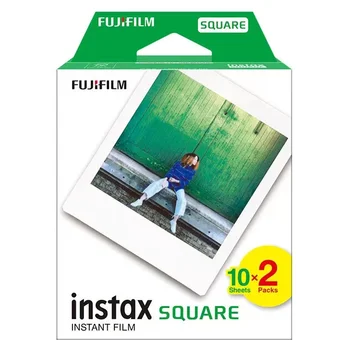 Fujifilm Instax SQUARE 필름 10 매 흰색 가장자리 사진 Instax SQUARE SQ6 SQ10 SQ20 하이브리드 인스턴트 카메라 및 공유 SP-3 프린터 