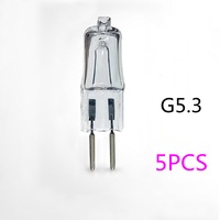 5PCS G5.3 220V 35W Light bulb G5.3 220V 100W G5.3 110V 20W light bulb G5.3 110V 35W G5.3 220V 50w aroma lamp g5.3 220v 75w