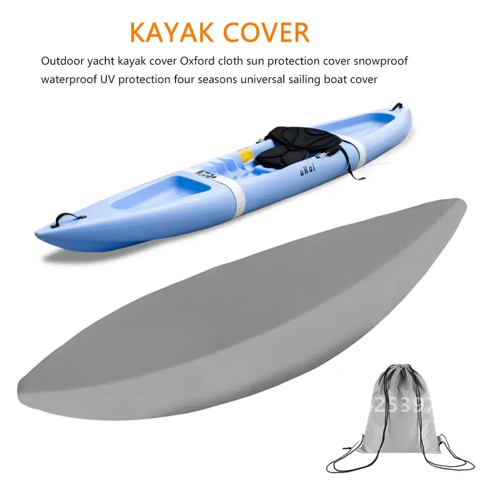 8 Size Kayak Protective Cover 3-6.5M Waterproof Anti-UV Outdoor Canoe Universal Storage Bag Inflatable Boat Dust Cover