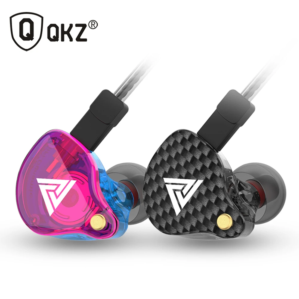 QKZ VK4 ZXN HiFi Earphone Bass Detachable Wired Headphones with Microphone Noise Cancelling Headsets Games