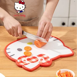 Practical Sanrio Hello Kitty Cartoon Cutting Board Kuromi Melody Shaped Vegetable Fruit Food Double-Sided Non Slip Cutting Board