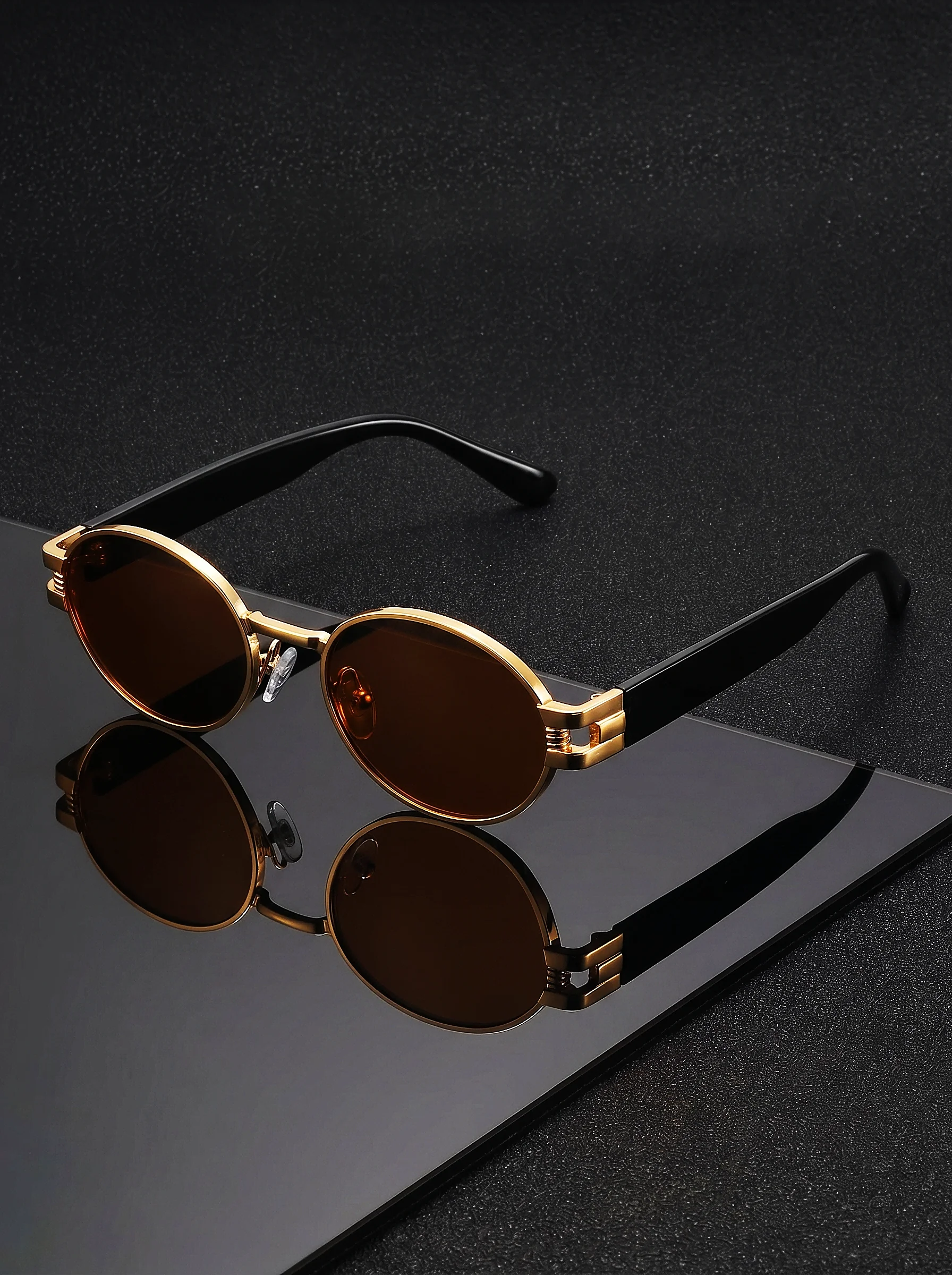 VIOLA MAG Retro Oval Sunglasse - Men'S Fashion Mag 评论和价格