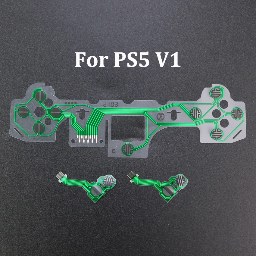 JCD For PS5 1.0 2.0 V1 V2 Gamepad Controller Button Ribbon Circuit Board Conductive Film Keypad Flex Cable