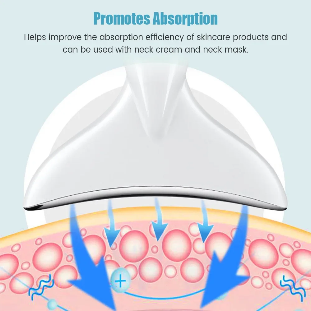 EMS Microcurrent Chin Lifting Face คออุปกรณ์ความงาม LED Photon Firming Rejuvenation ต่อต้านริ้วรอย Skin Care Facial Massager