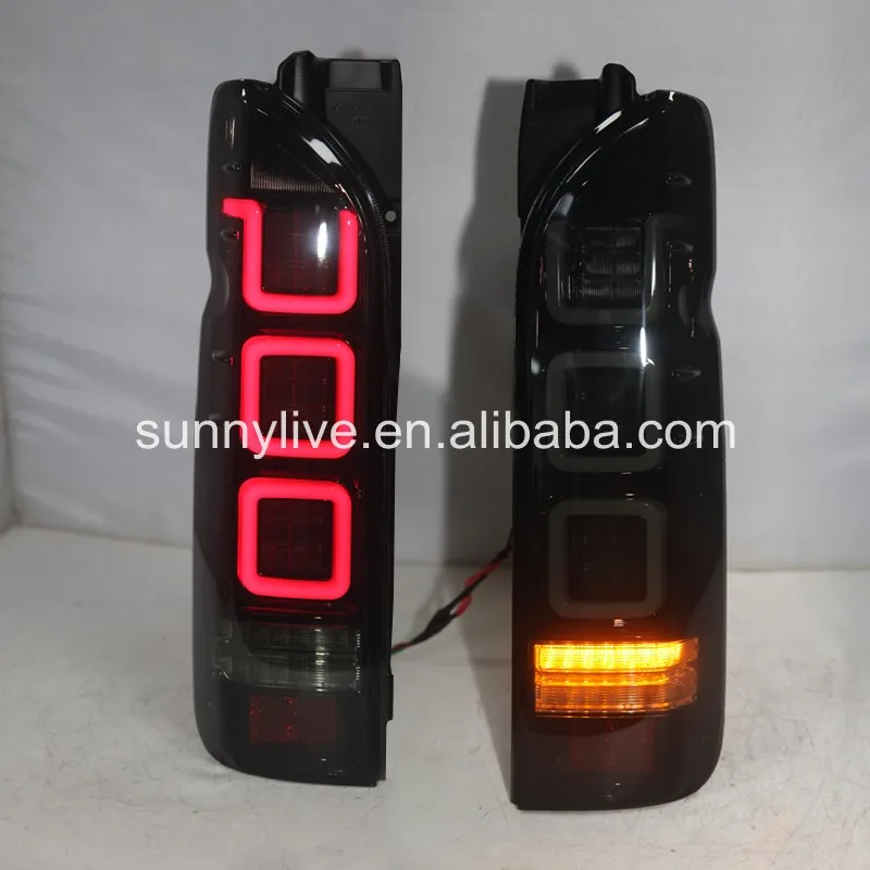 

Full LED Tail Lights for TOYOTA HIACE Smoke Black Color 2014-UP BZW