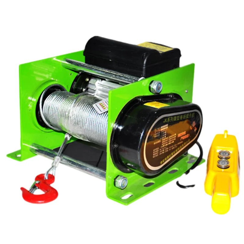 German Style Winch Small 220V Wireless Remote Control Crane 200-1000KG Fast Lifting Electric Hoist Crane