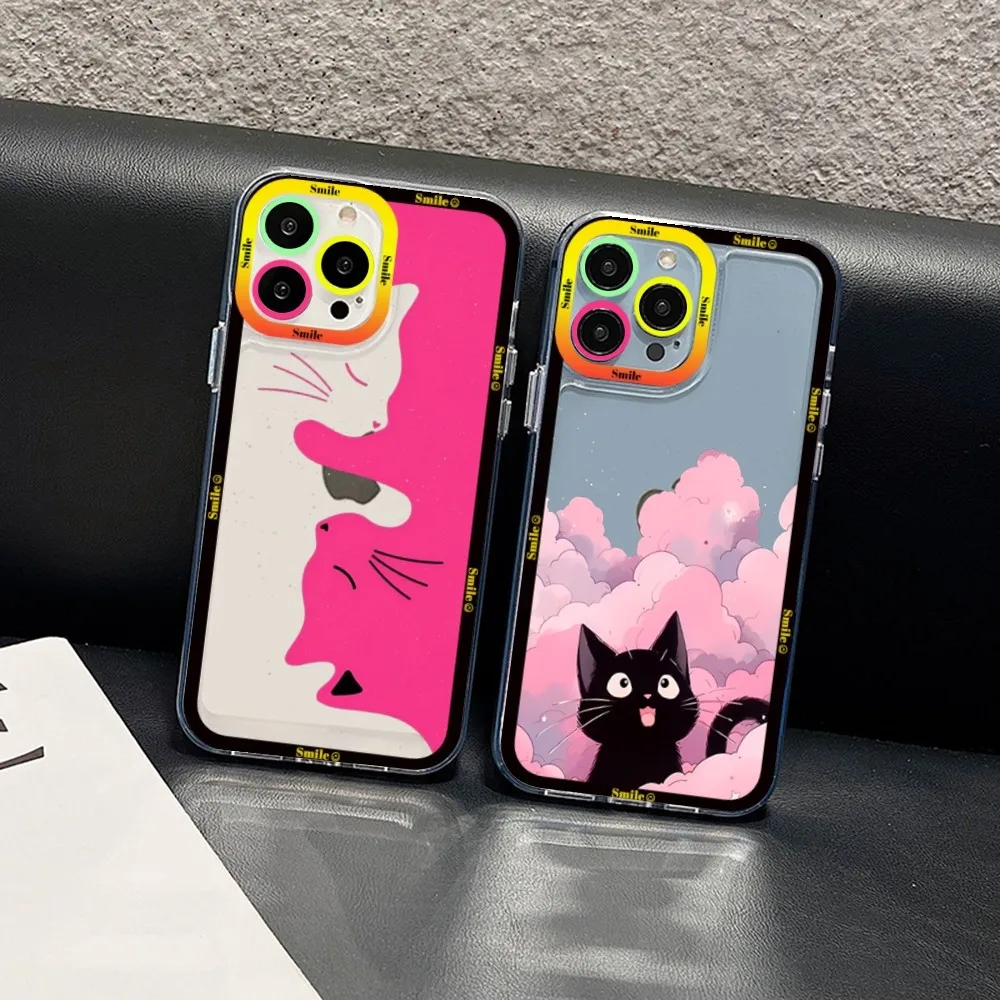 

Lovely Black Cat Phone Case For Samsung A 10 20 30 70 13 21 32 72 22 51 52 53 71 73 32 4g 32 5g Fundas