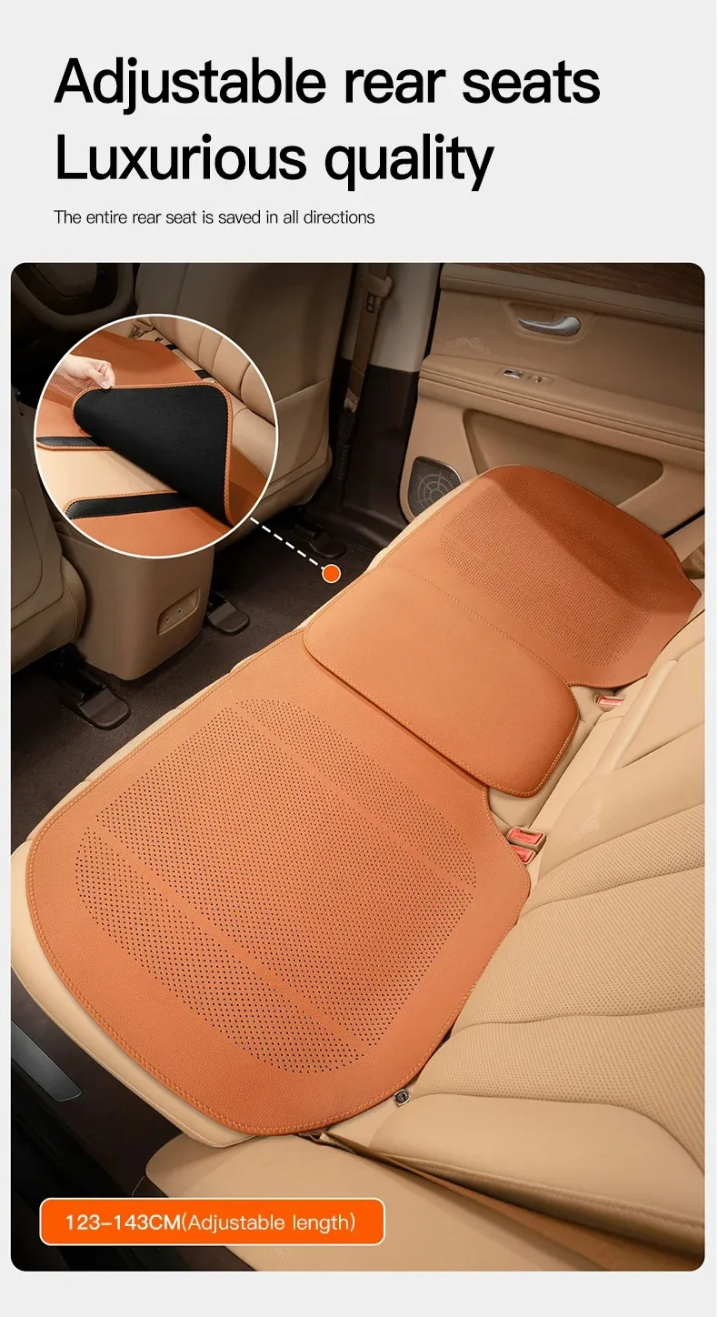 Autositzkissen aus Nappaleder, rutschfest, Ganzjahres-Autokissen für Genesis G70 G80 G90 GV60 GV70 GV80 GV90 GV80 Coupe – Detail 7