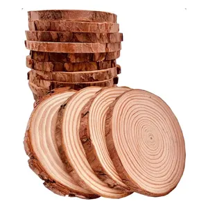 Runde Kunsthandwerks Weihnachtsdekorationen, Madeira -Zentrum -Dekoration, DIY -handgefertigte Hochzeitsdekoration des Landes, 10pcs, 5pcs 8 Hauptverkauf rustikaler Sockel - №1