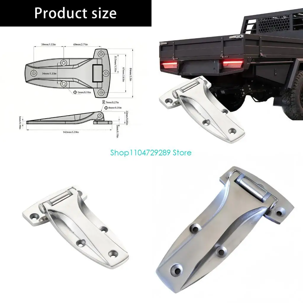 

D8KE Quick Installation Stainless Steel Freezer Door Hinge For Secure Fit On RVs Doors