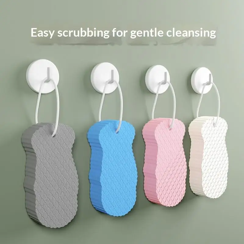 YSuper Soft Exfoliating Bath Sponge With Hanging Rope Deep Cleansing Perfect For Home Shower Daily Skincare For Adults Kids
