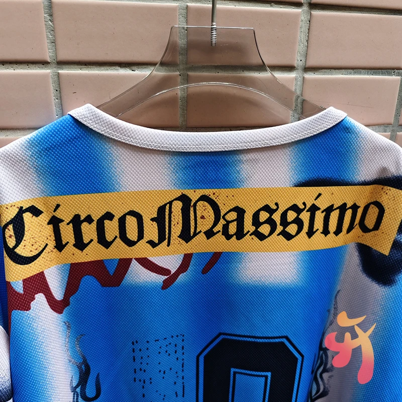 Stock UTOPIA Jersey Mesh Quick Drying Sports Disappearing No.10 Cactus Jack Blue White Striped Eagle Print Men Women Tops