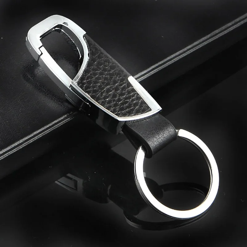 Premium Leather Motorcycle Accessories Keychain Metal Daily Outdoor Cycling Waist Hang Decoration Cool Locomotive Husband Gift