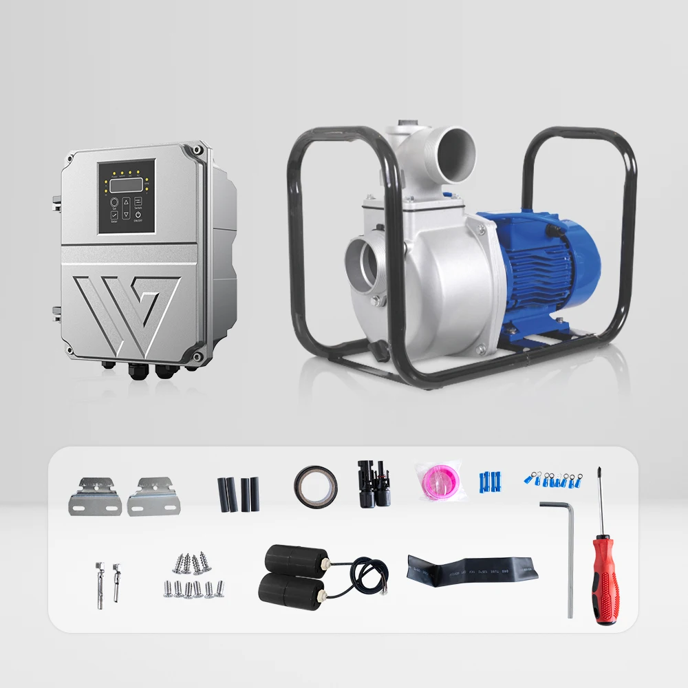 LOCAL STOCK High-Efficiency 2-3HP Solar Water Pump Solar Surface Centrifugal Pump Manufacturer for Livestock Watering