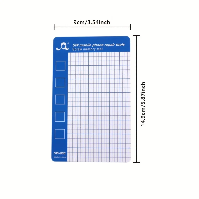 SW-866 Magnetic Screw Memory Mat Anti Lost Screw Positioning Pad for Mobile Phone Repair Small Component Storage