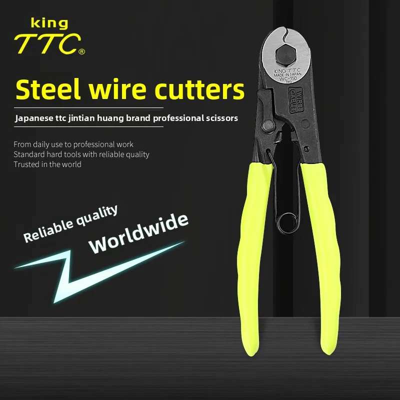 Japanese TTC Kakuta Heavy Duty Wire Rope Cutter Pliers Professional Electrician Pliers for Efficient Wire Cutting